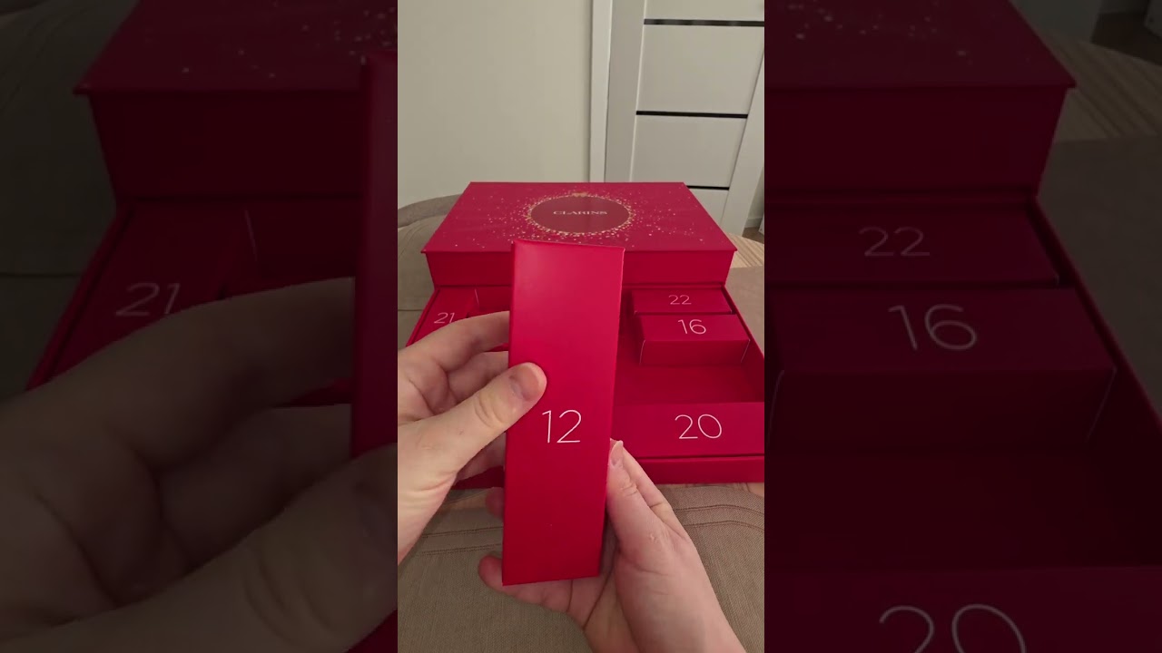 Advent calendar Clarins 🌟🎉💝 #adventcalendar #cosmetics #makeup #unpacking #адвенткалендар  #краса 