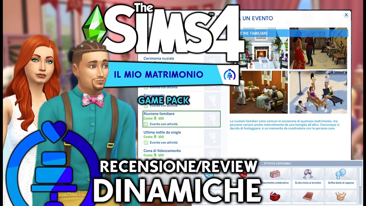 🔔IL MIO MATRIMONIO GAMEPACK | REVIEW/ RECENSIONE |EVENTI E DINAMICHE🔔 THE SIMS 4 ITA
