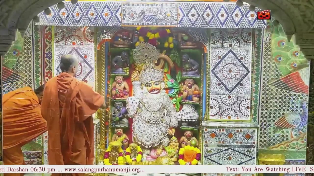 Aarti Darshan Salangpur Date 19-10-2025