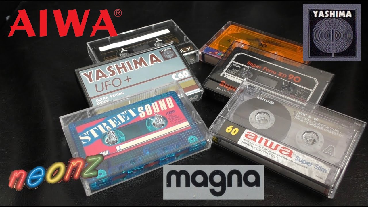 Strange Cassettes - Aiwa / Street Sound / Maxell Neonz / Yashima / Magna Type 1s