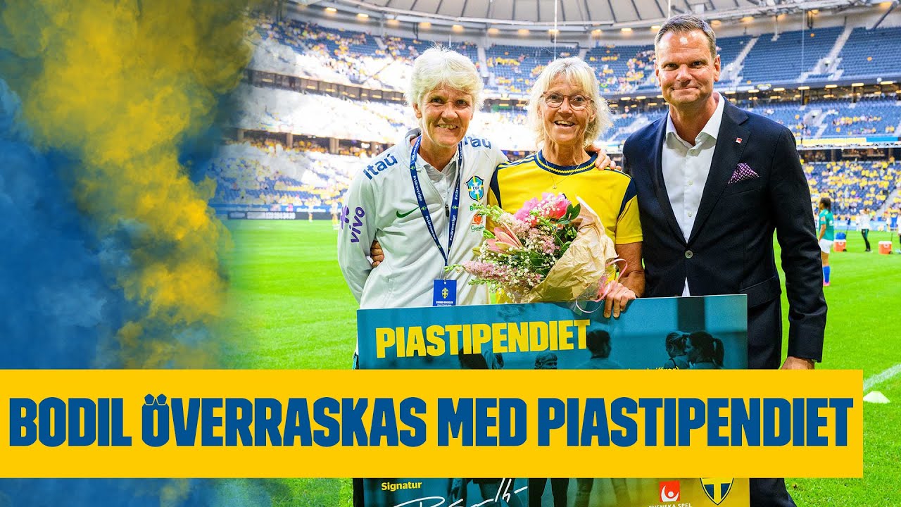 Pia Sundhage överraskar Bodil Landbris - åttonde Piastipendiaten!