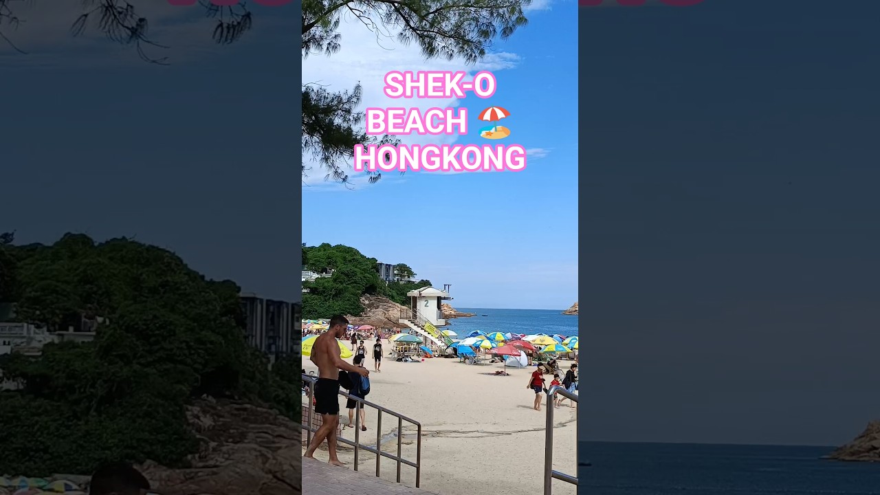 SHEK-O BEACH ⛱️⛱️ HONGKONG#fypシ゚viral #travel #beach #berich