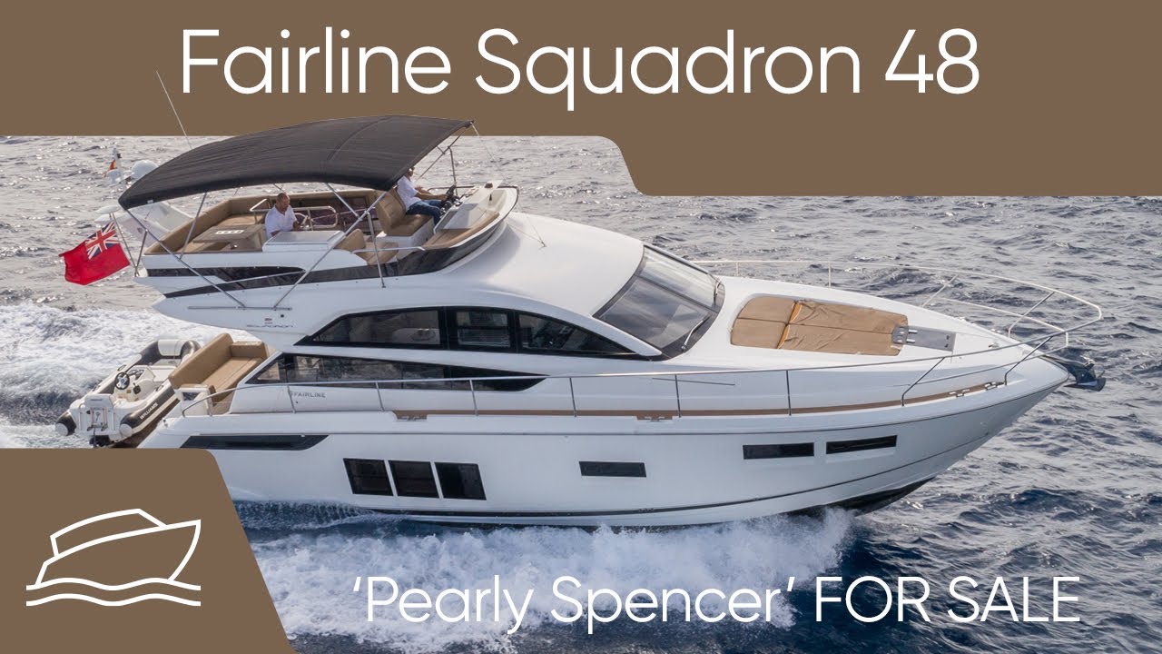 Fairline Squadron 48 'Pearly Spencer' - SOLD