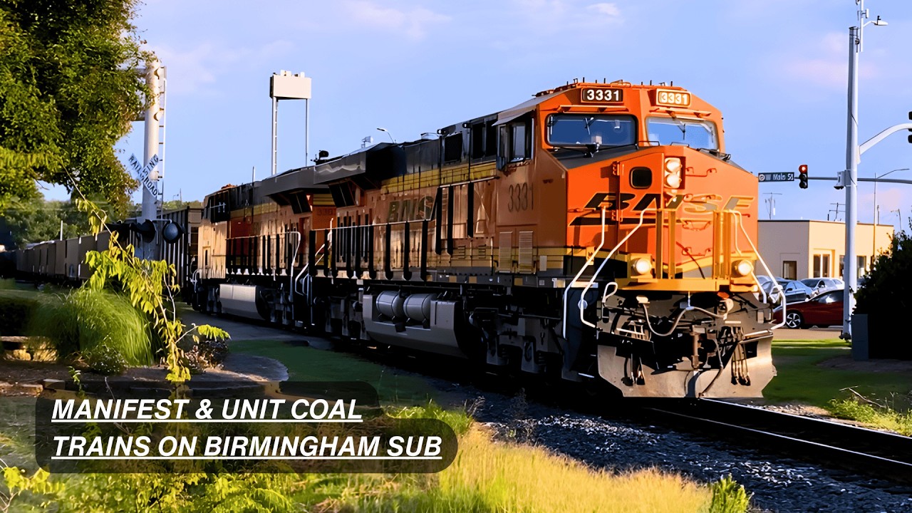 BNSF Manifest & Coal Trains around Tupelo, MS - Birmingham Subdivision - 10/1/25