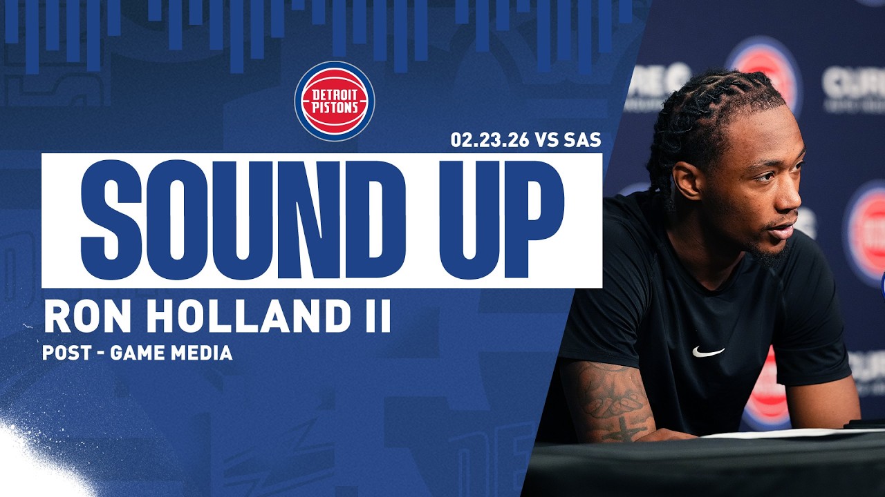 Post-Game Press Conference: Ron Holland II | Pistons vs. Spurs&nbsp; | 02.23.26