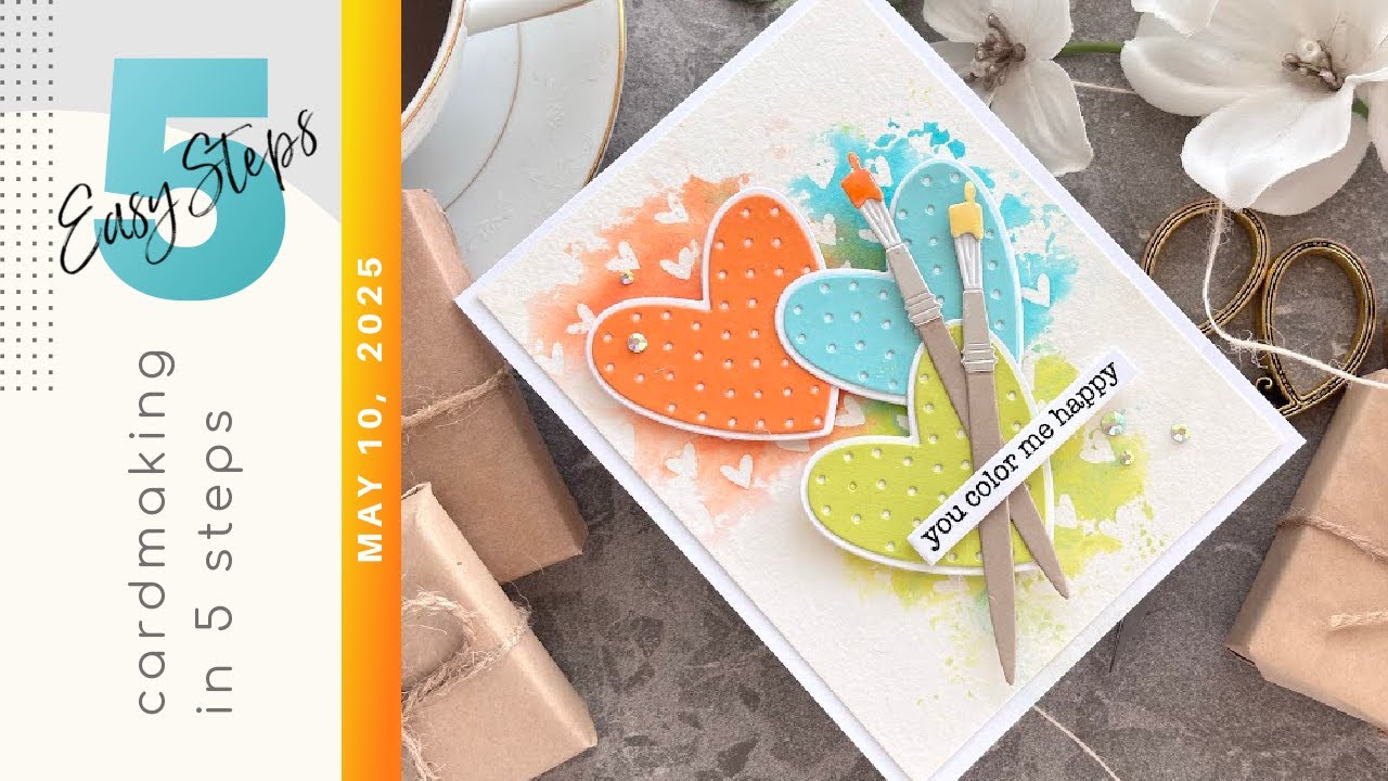 CARDMAKING IN 5 EASY STEPS | Plus a BONUS Card