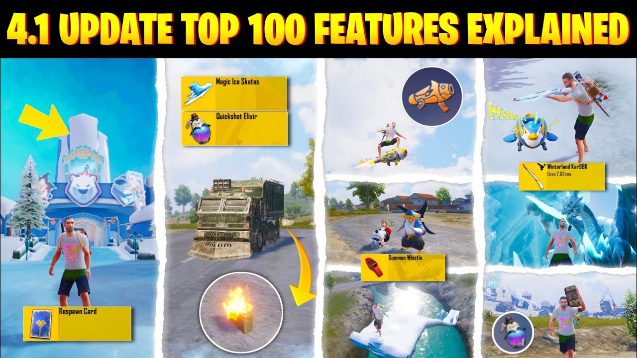 🤯Top 100 Secret Features in 4.1 Update In New FROSTY FUNLAND Mode - Full Explained