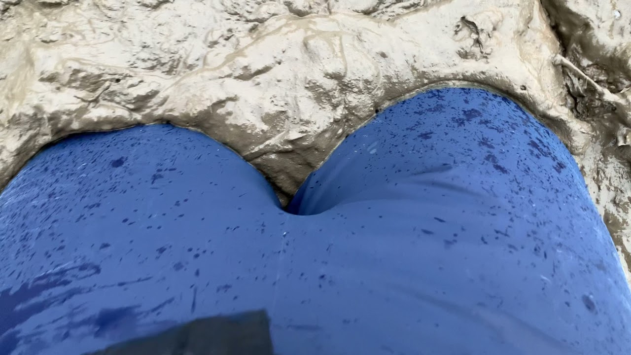 Muddy walk in rainpants and Viking rubberboots Part 2