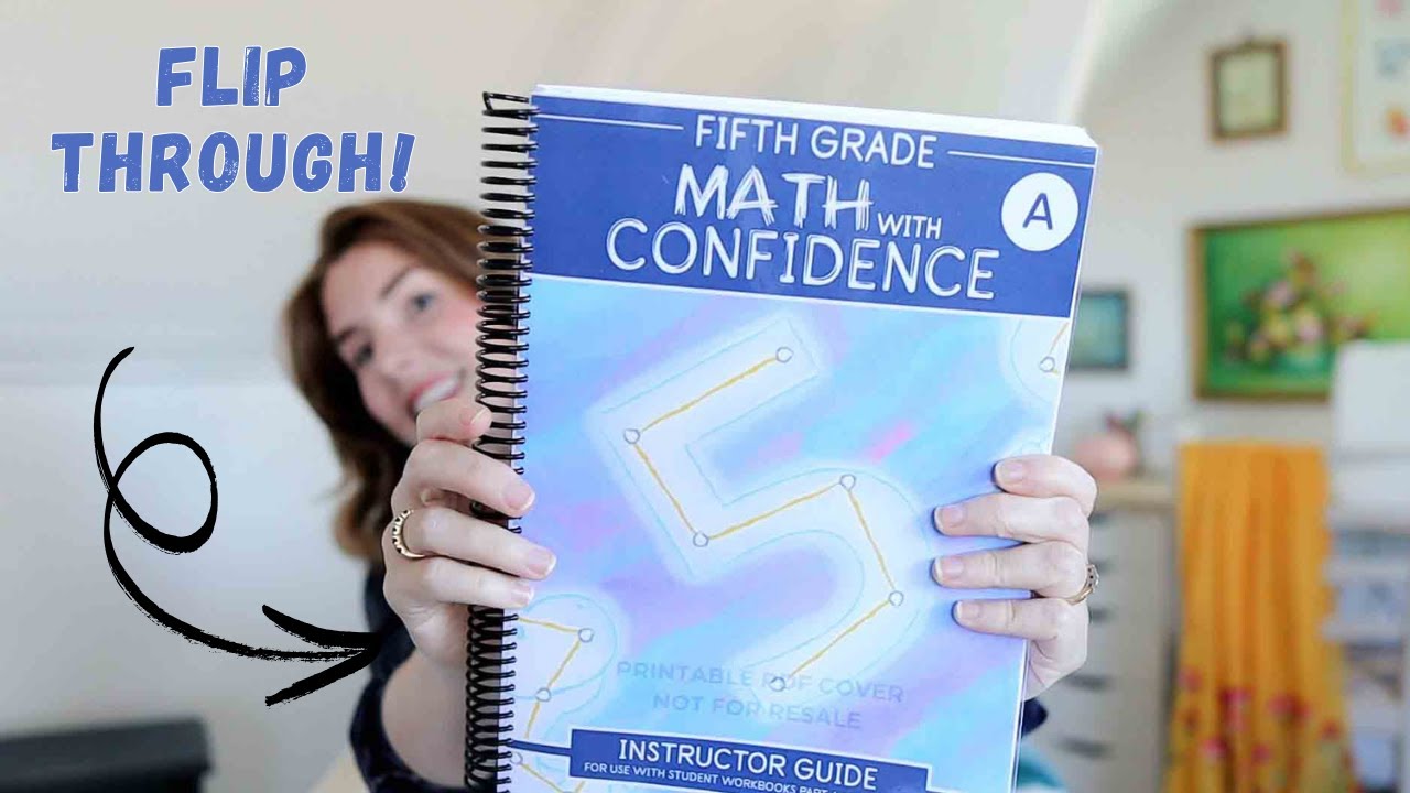 MATH WITH CONFIDENCE GRADE 5 FLIP THROUGH | Homeschool Math Curriculum 5th Grade