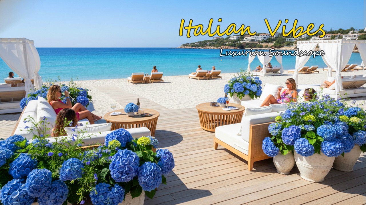 The Best 🇮🇹 Italian Music🎶 Italian Vibes 🎶 1+ Hour Scenic Amalfi Coast & Lake Como Relaxation 4K