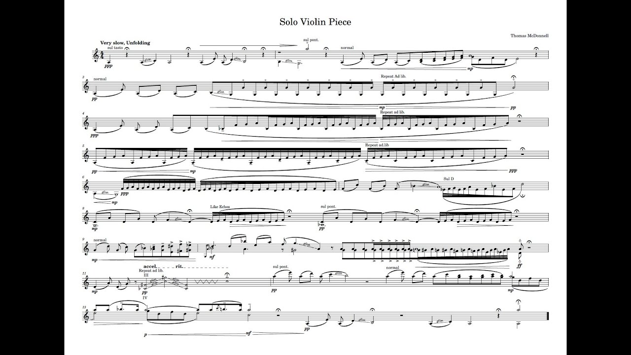 Tom McDonnell - Solo Violin Piece (2024)