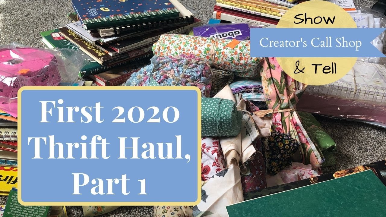 First Thrift Haul in 2020, Part 1 | Thrifting for Junk Journal Supplies!