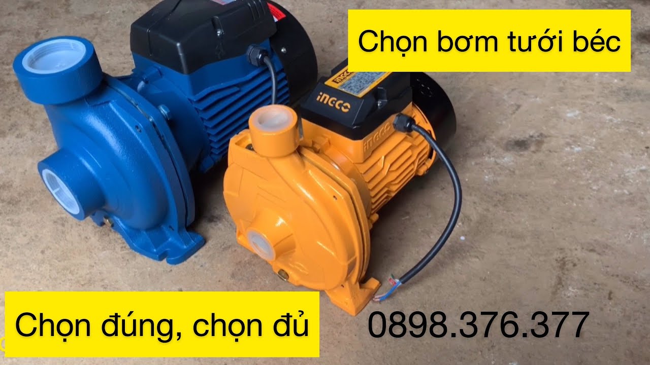 Cách nhận biết bơm lưu lượng lớn và bơm áp cao giúp chọn bơm tưới béc đúng và đủ