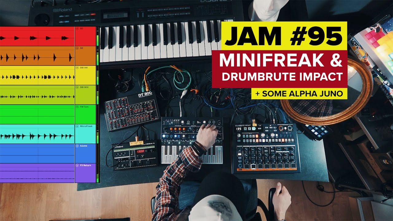 Jam 95 Arturia Drumbrute Impact and Microfreak make a smooth combo