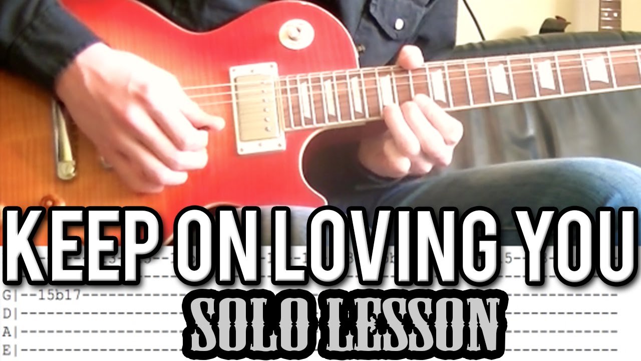 REO Speedwagon - Keep On Loving You Solo Lesson (With Tab)
