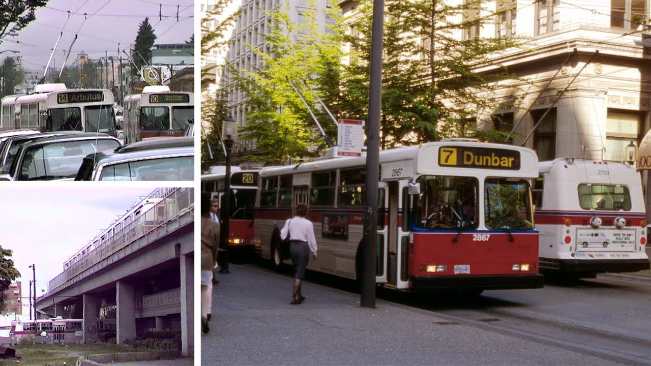 Vancouver New Flyer Trolleybuses In 1993