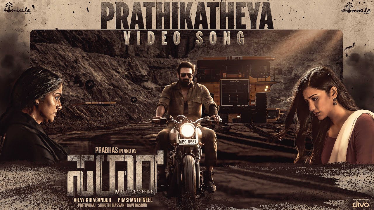 Prathikatheya - Video Song | Salaar | Prabhas | Prithviraj | Prashanth Neel | Ravi Basrur | Hombale