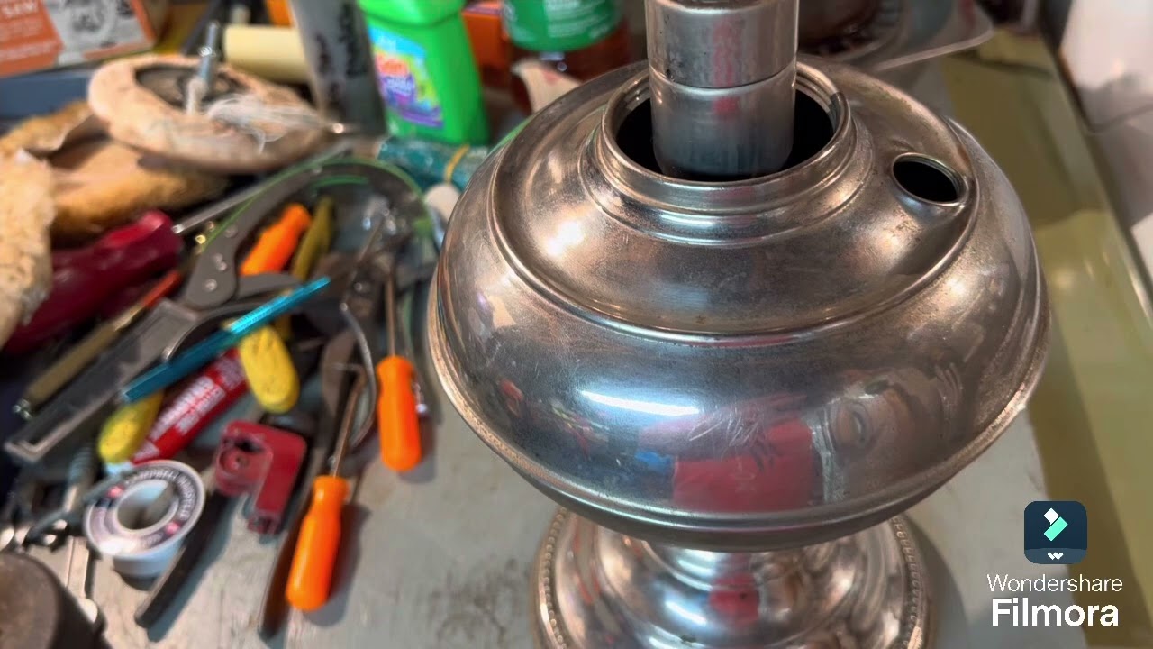 Rayo Oil Lamp clean up.