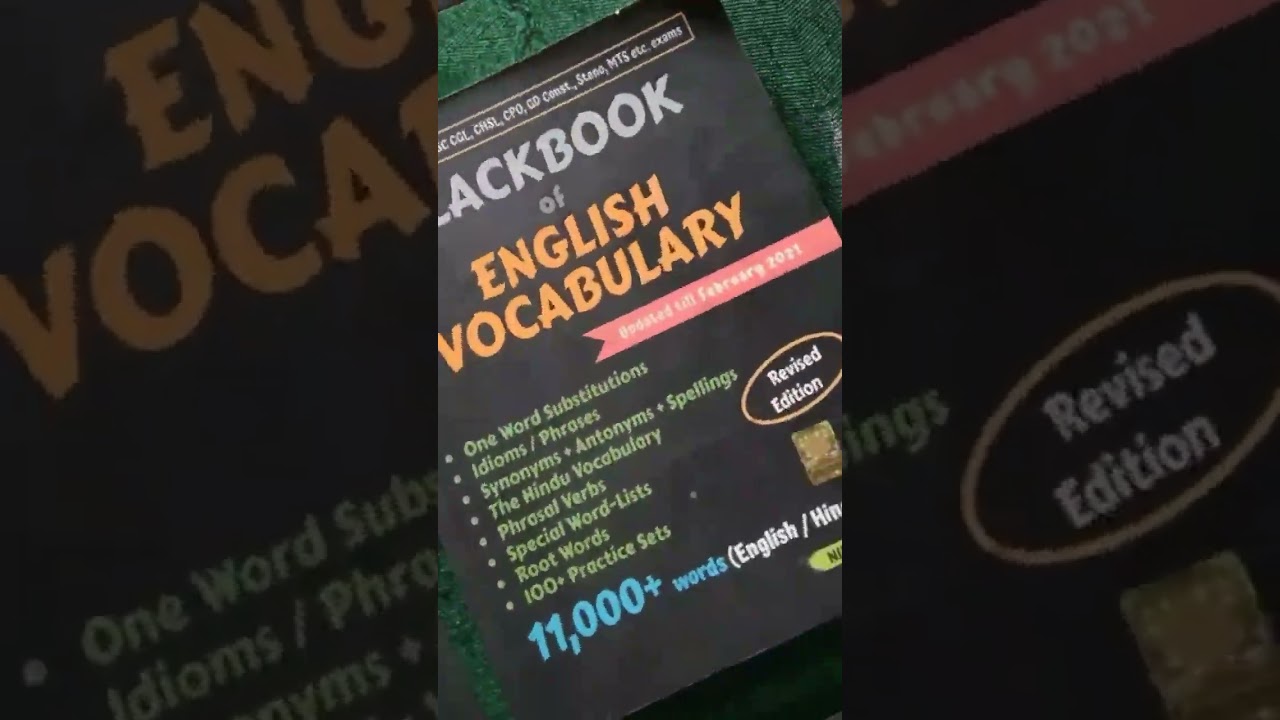 English books for all competitive exam. #ssc #cgl #mts