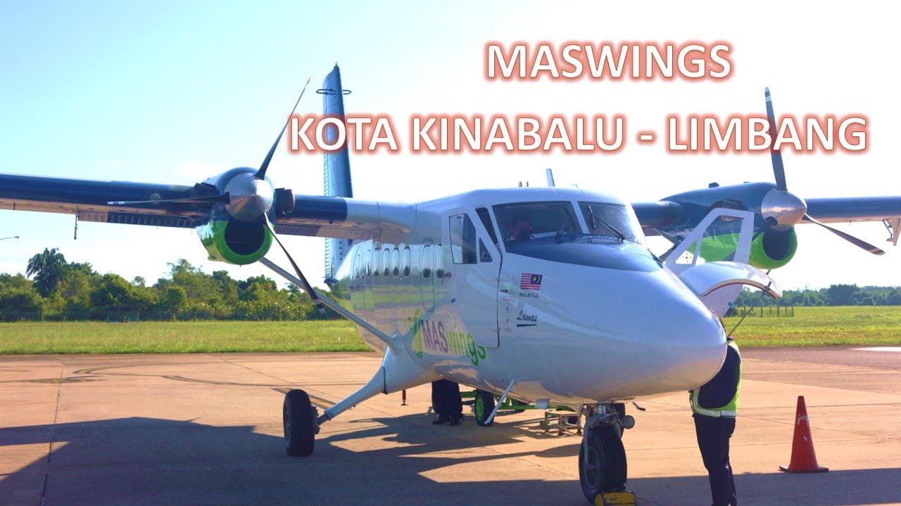 MASWings FLIGHT EXPERIENCE DHC-6 TWIN OTTER MH3161 KOTA KINABALU SABAH to LIMBANG SARAWAK