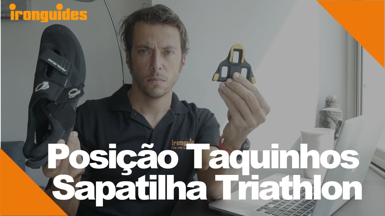 Tipos e Posição Taquinhos de sapatilha para triathlon e ciclismo