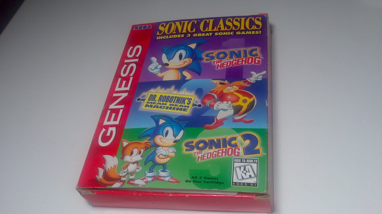 Распаковка обзор Сборника Sonic classics  Sonic1 Sonic 2 Dr Robot SEGA