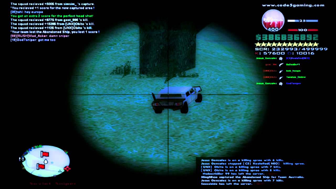 CODE5 SAMP Resurrection - Sniper headshot montage | Wymiatacz | Bye 2014! (60fps)