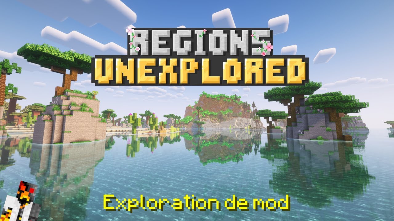 Region Unexplored &ndash; Exploring uncharted territories &ndash; Exploration de mod Minecraft 1.21