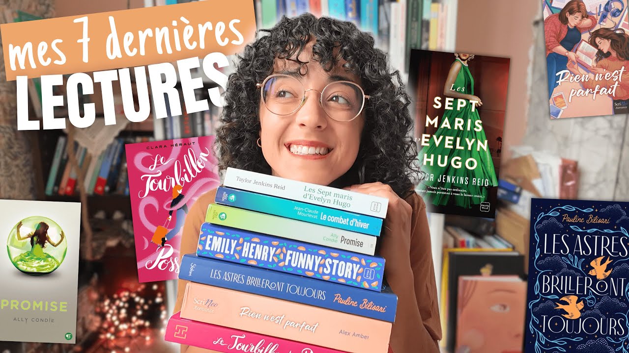 Mes 7 derniers ROMANS lus 📚📖 cinéma, dystopie, avenir, dépression, romances queer et lesbienne...
