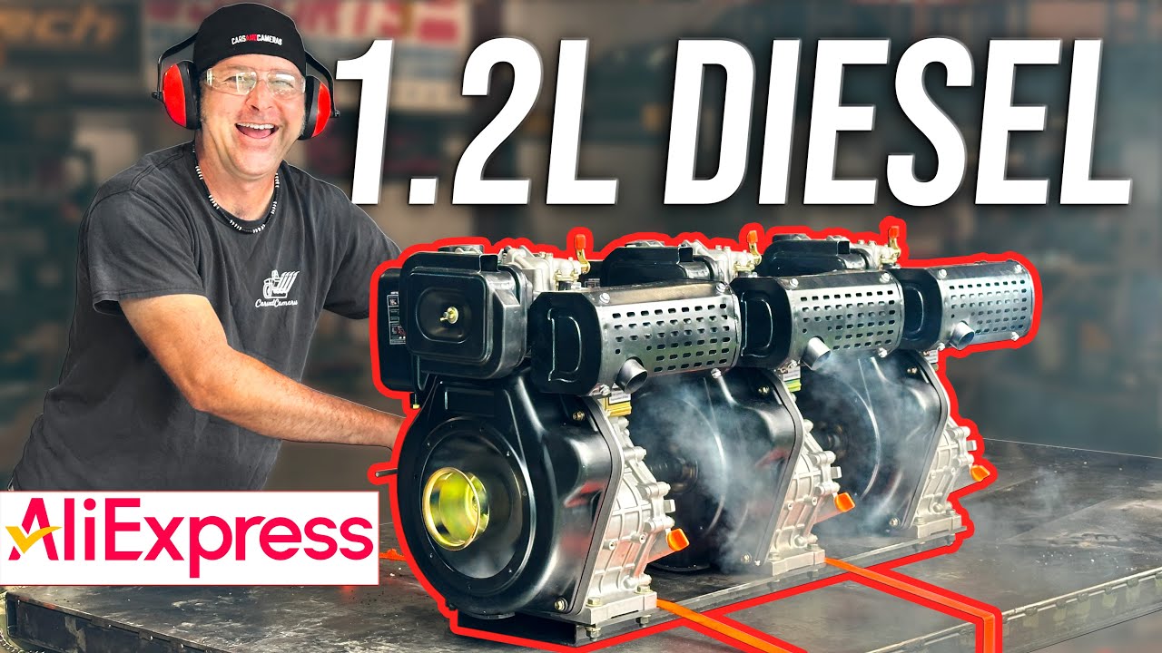 We Built a Custom Inline 3 Cylinder Diesel Engine from AliExpress Clones