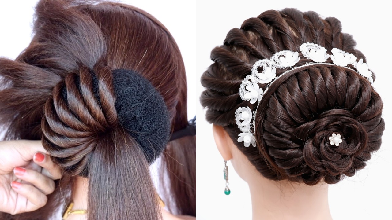 Top Viral - Updo hairstyle for wedding | Latest juda hairstyle | easy & simple hairstyle | hairstyle