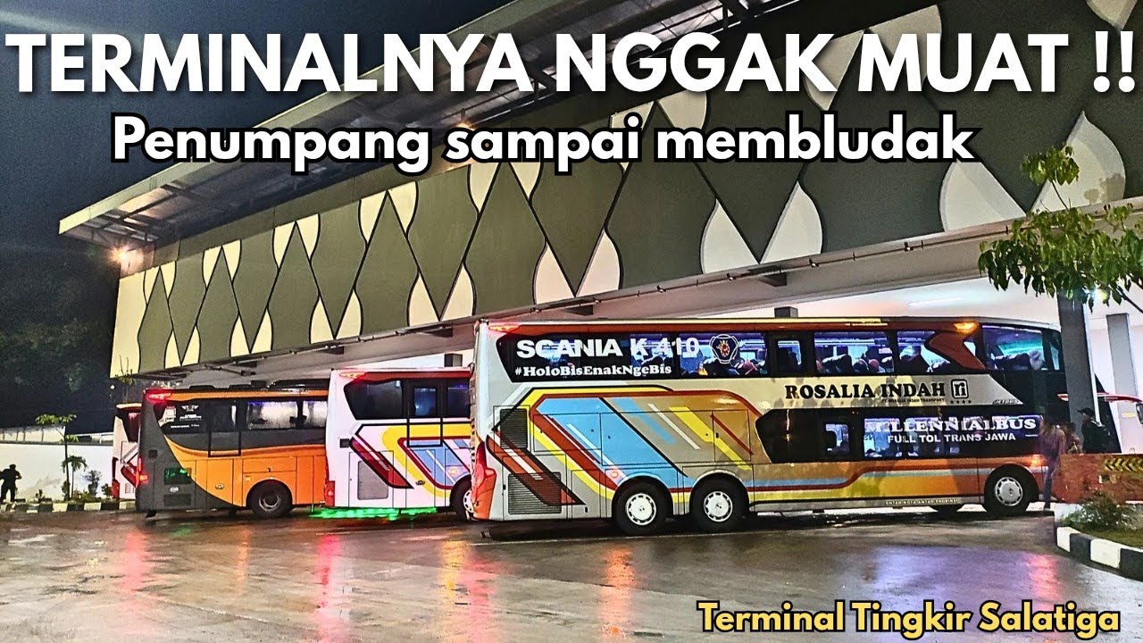 Seperti arus mudik !! Inilah suasana angkatan malam senin di terminal tingkir salatiga