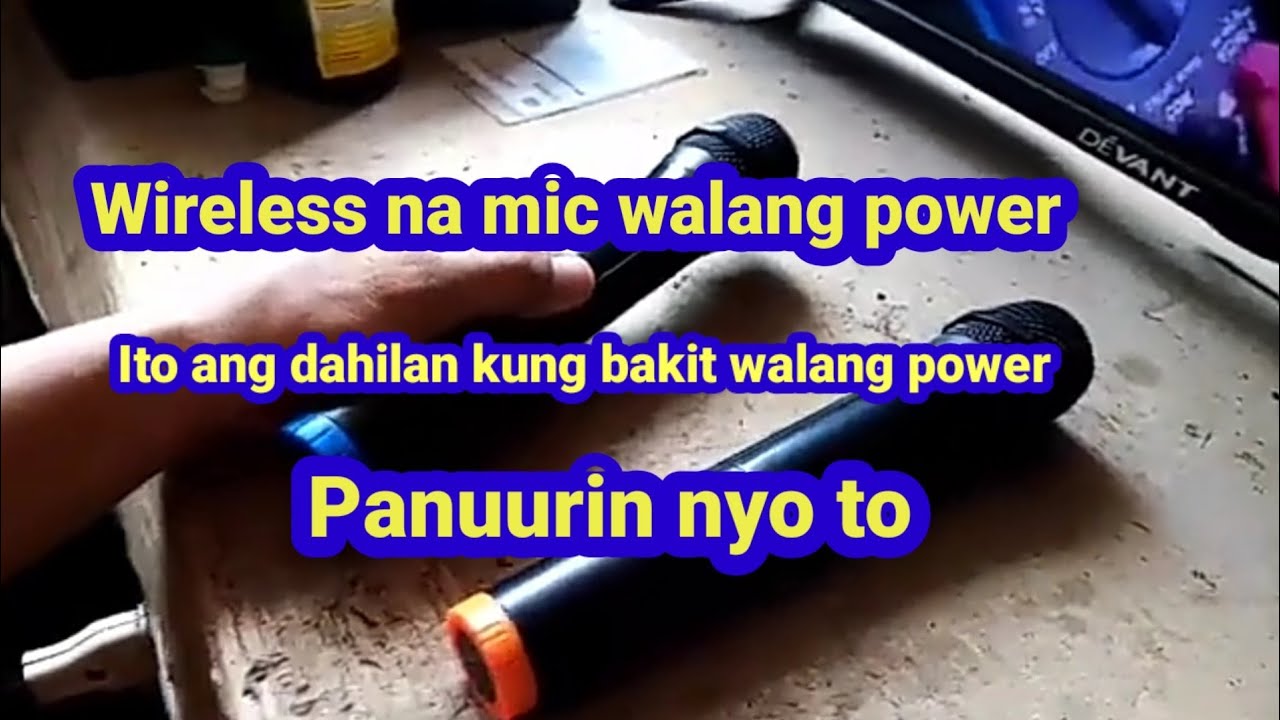wireless two microphone no power,how to repair.