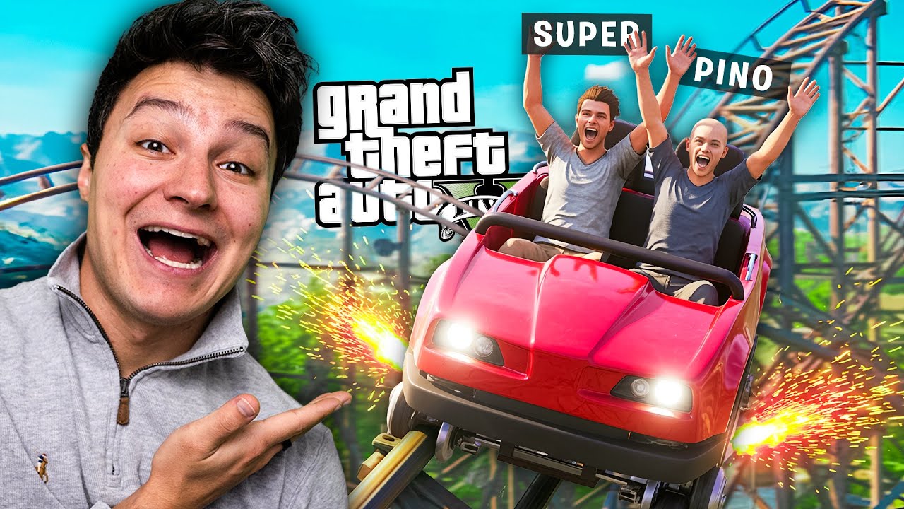 Una FOLLE giornata al LUNA PARK su GTA 5... con Pino!