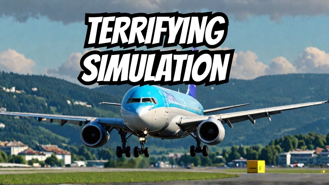World's Scariest Landing: AIRBUS A320 Easyjet in Zurich Airport Flight Simulation