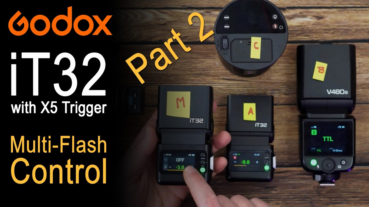 Part 2 of 3: Godox iT32 Multi Flash Setup and Tutorial  ep568