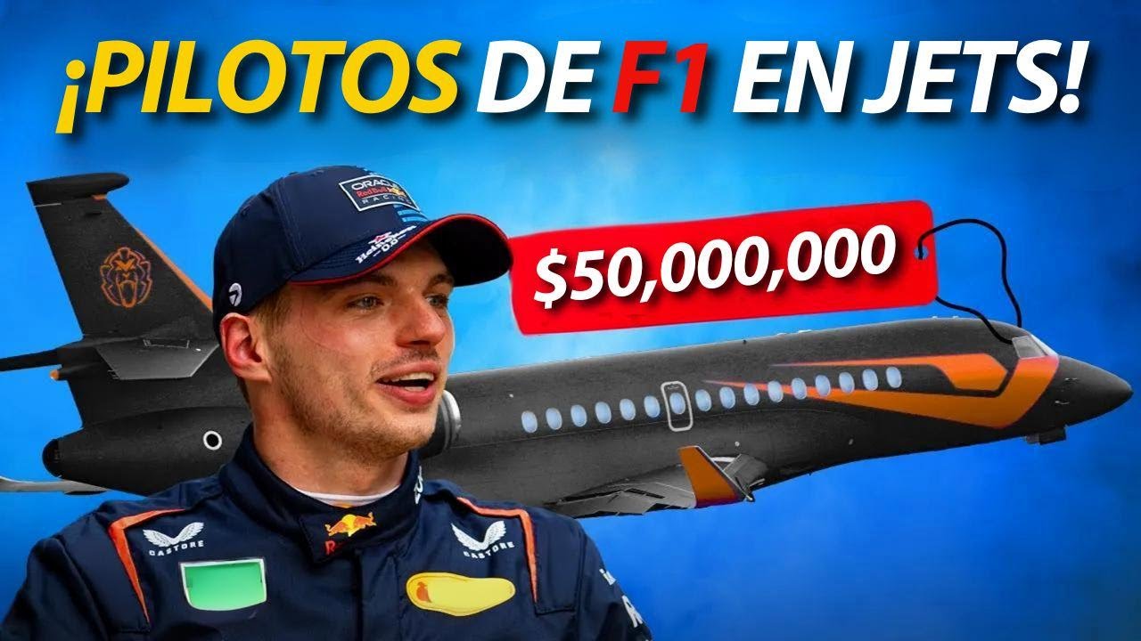 &iexcl;Los lujosos jets privados de los pilotos de F1 en el GP de B&eacute;lgica!