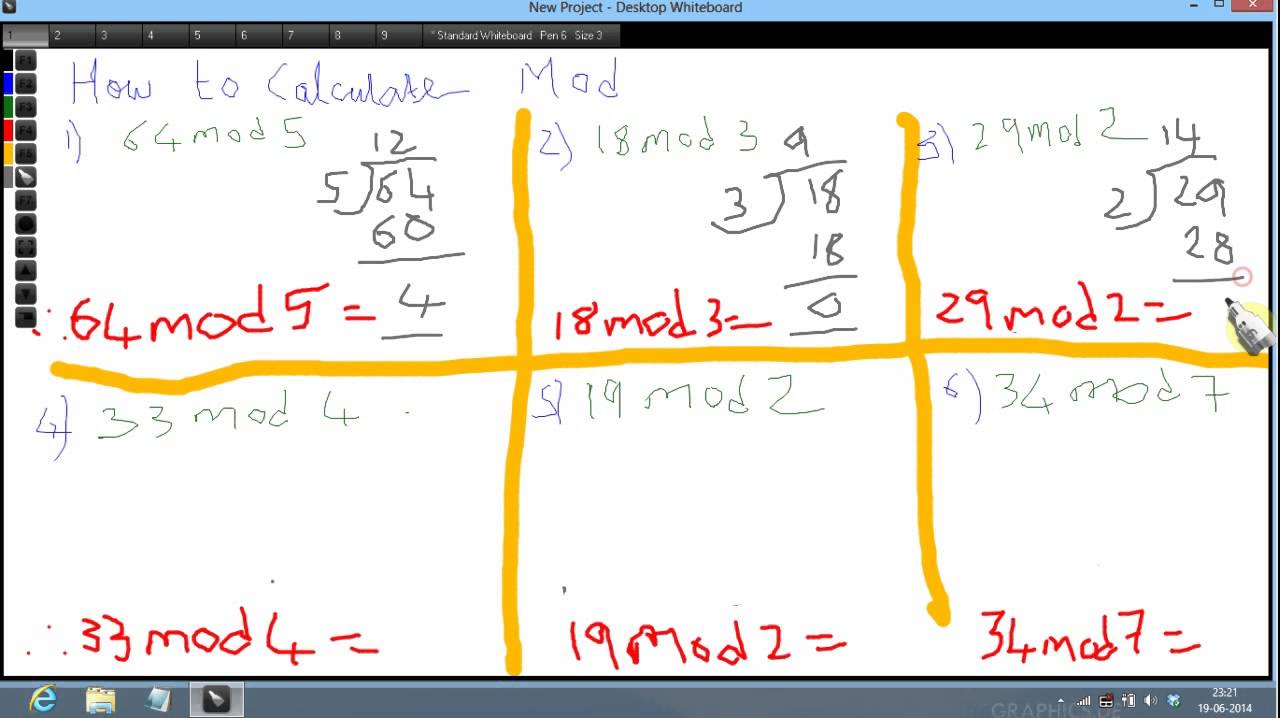 HOW TO CALCULATE MOD