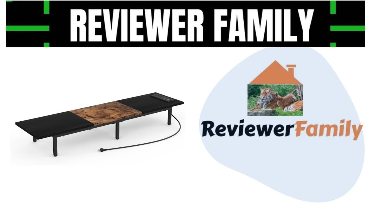 Monitor Stand Dual Monitor Riser with USB Ports Long Desk Riser for 2 Monitors Wood Desktop Shelf