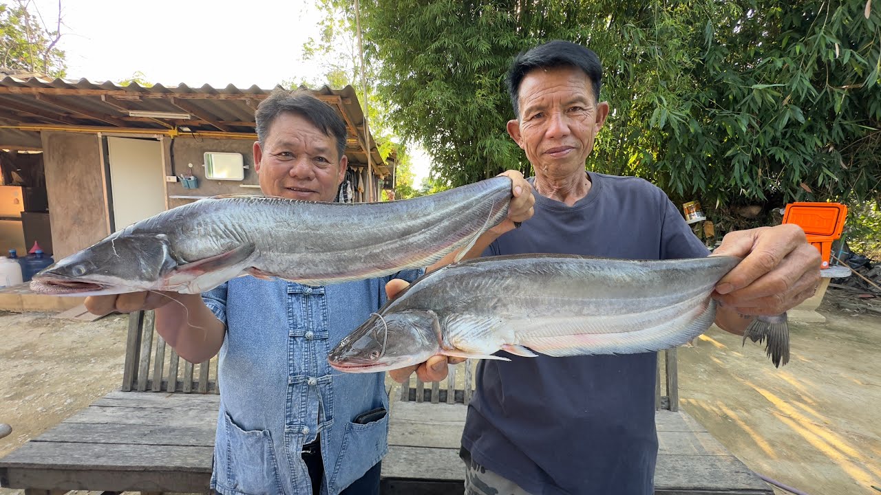 ลาบปลาค้าวสูตรเด็ดลุงมอย ปลาค้าวแม่น้ำวังสุโขทัย ข้าวเหนียวฮ้อนๆ