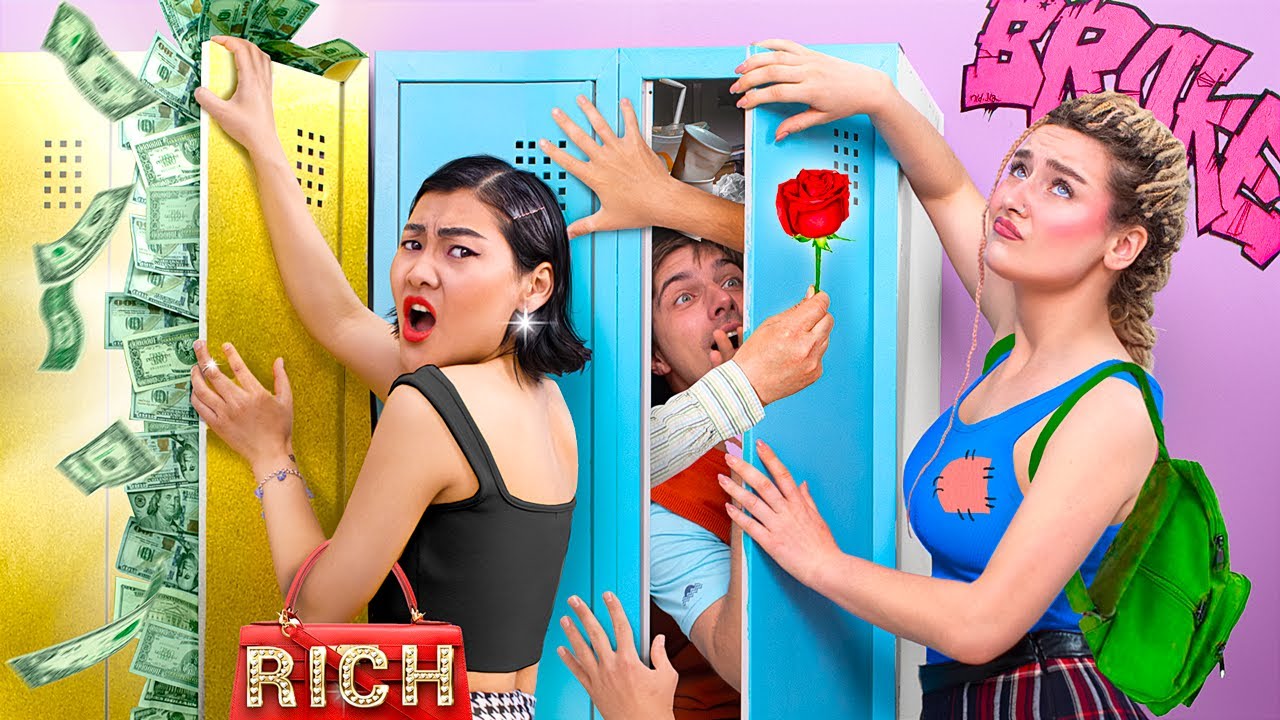 Ragazza Ricca e Impopolare VS Ragazza Popolare e Povera / Tipi di Studenti