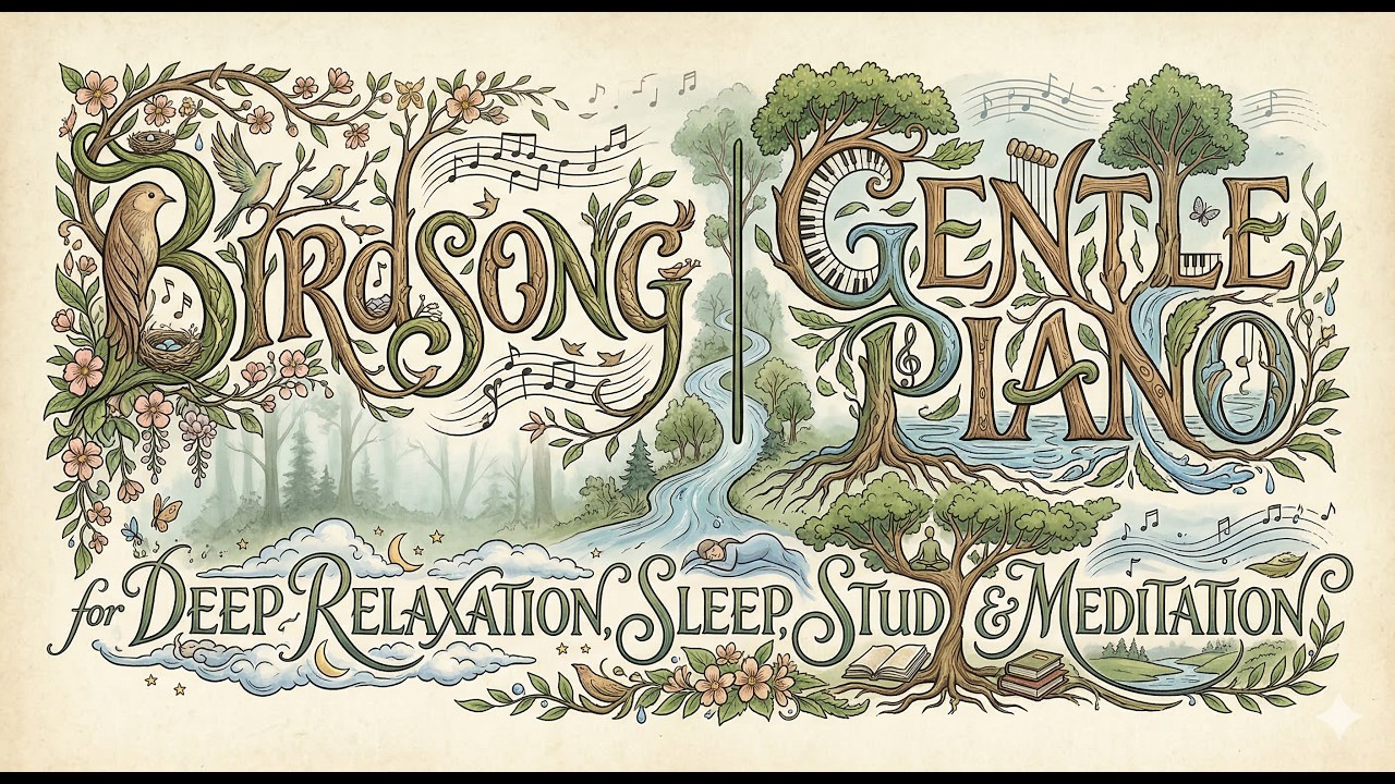 Birdsong & Gentle Piano | Nature Sounds for Deep Relaxation, Sleep, Study & Meditation
