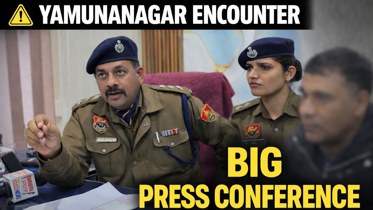 BIG Press Conference After Yamunanagar Encounter | DSP Ashish Chaudhary Full Statement