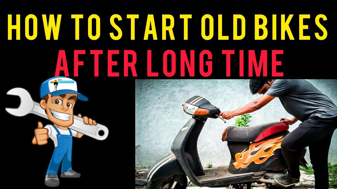 How to start old bikes after long time | Modified Honda activa start after 2 years
