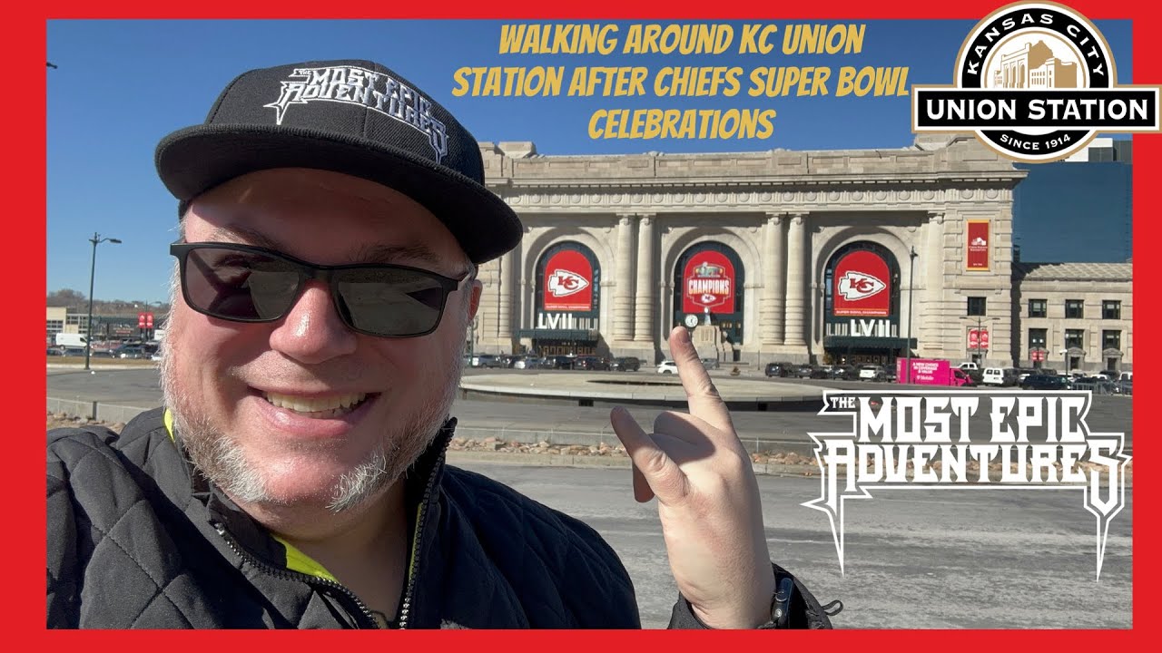 @KansasCityChiefs celebrations at KC Union Station 02-17-2023