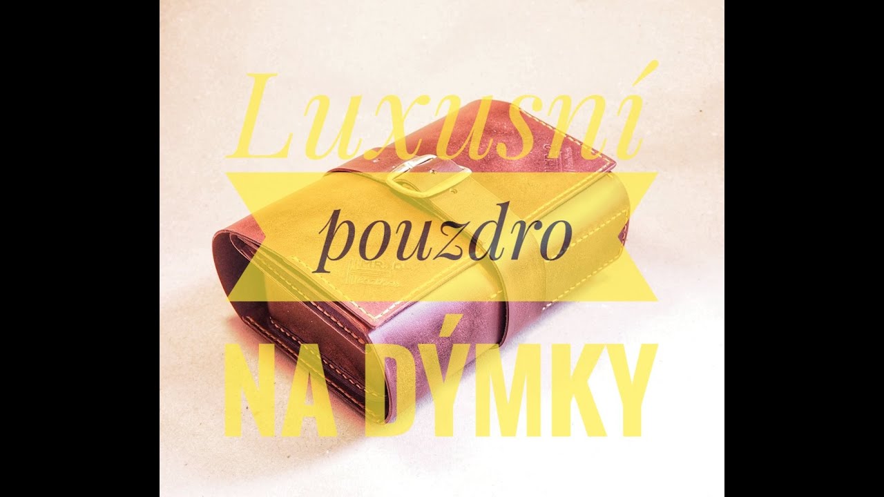 Luxusn&iacute; kožen&eacute; pouzdro na d&yacute;mky