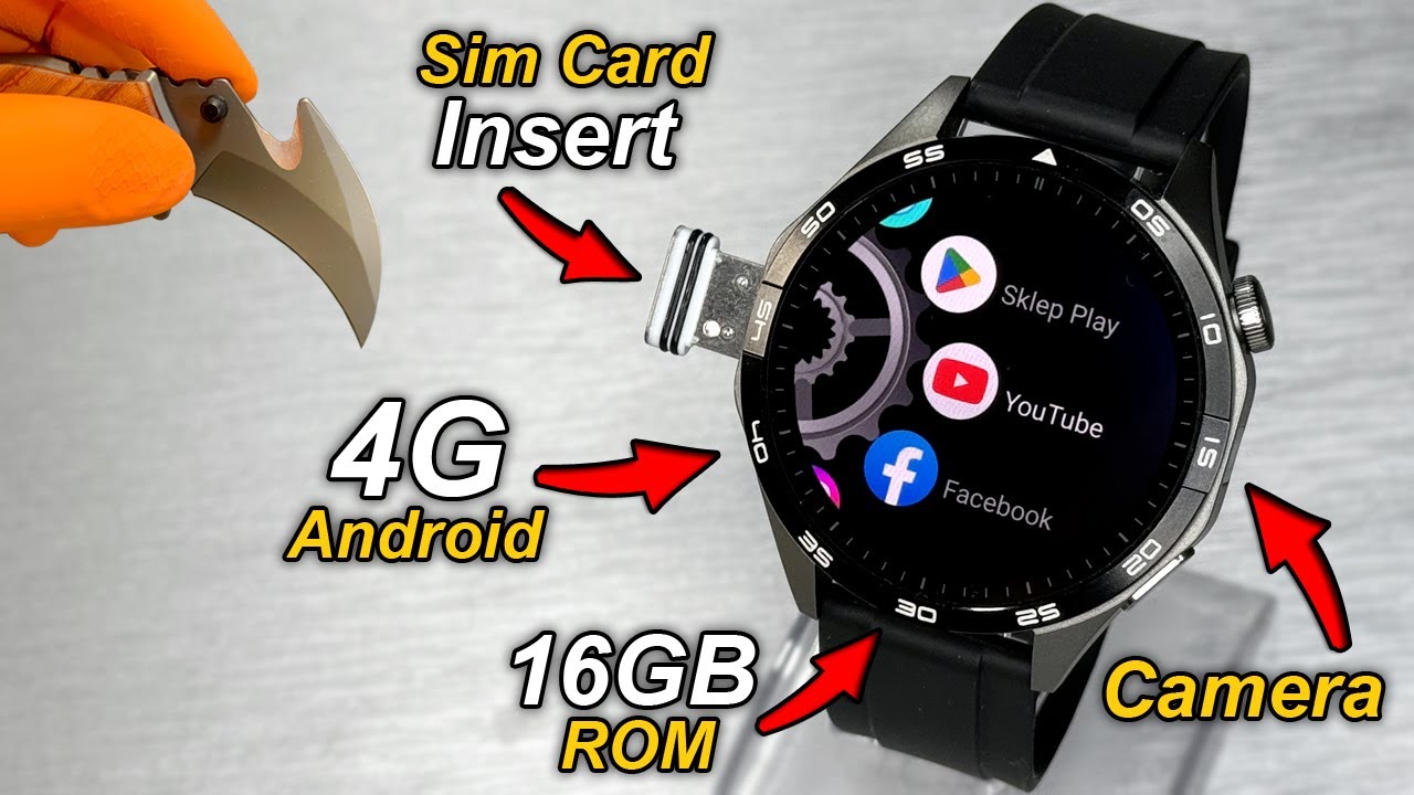 4G Android SmartWatch With SimCard & Camera⚡️VALDUS VG52 PRO 4G (2GB RAM + 16GB ROM + WiFi + GPS⚡️