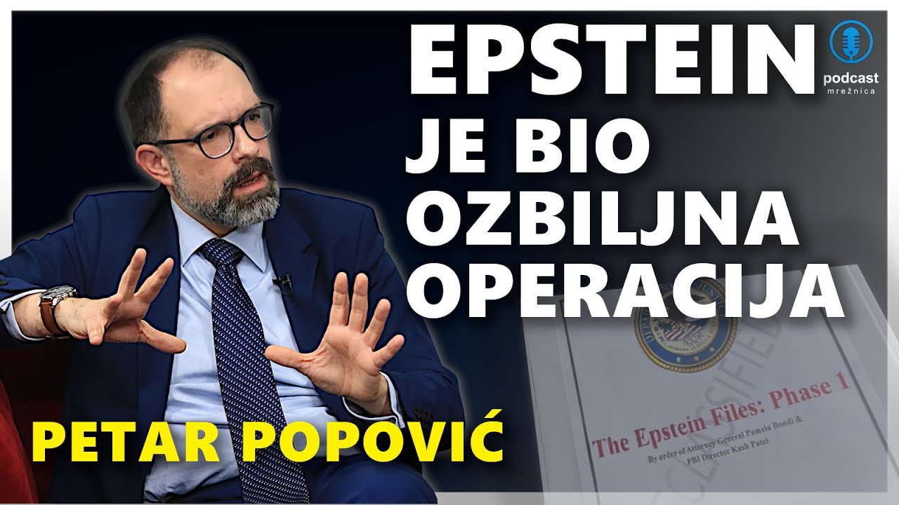 Epstein je grana &scaron;ireg kompleksa, svi aspekti kriminala su tu - Petar Popović u Podcastu Mrežnica