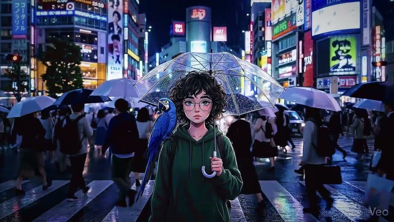 Calm Mind in a Busy City | Rainy Tokyo Lofi Beats