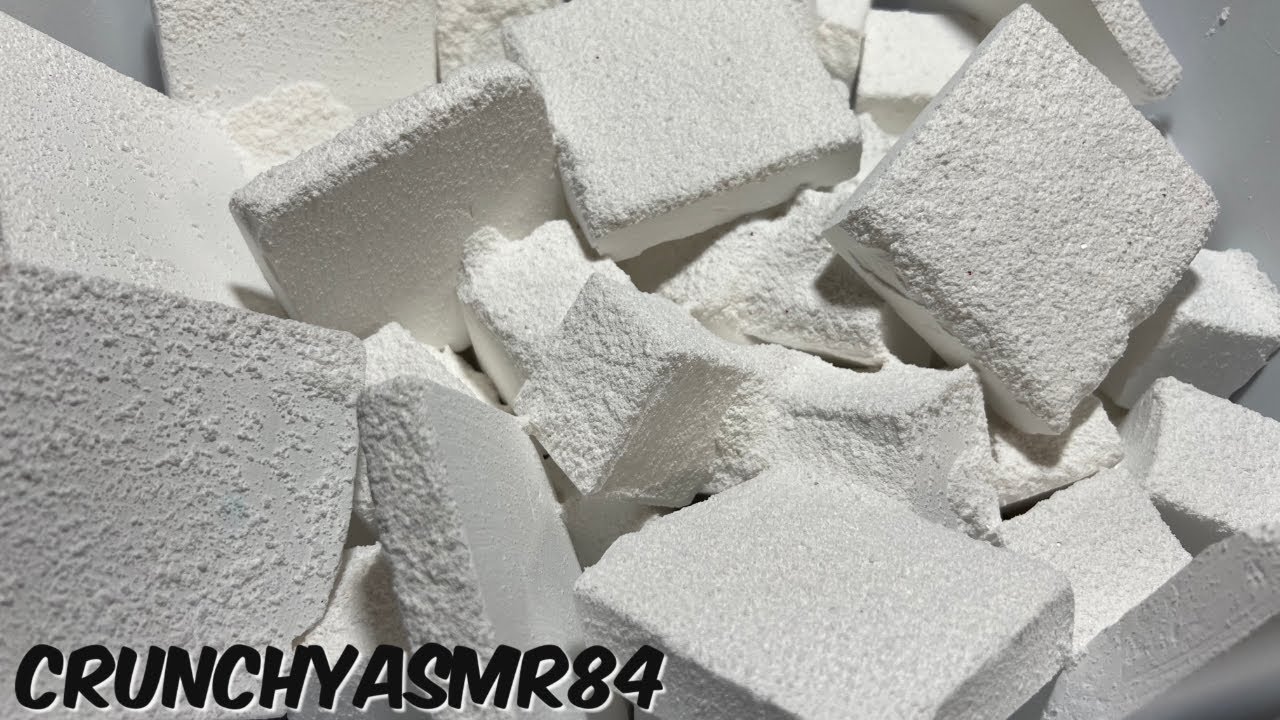 Plain White Chalk Cubes & Chalk Halves | Oddly Satisfying | ASMR | Sleep Aid